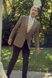 Tobacco and Tan Houndstooth Sports Jacket
