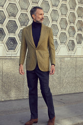Yellow, Orange and Brown Unstructured Jacket