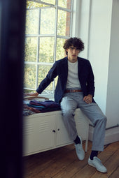 Silver Flannel Hollywood Trousers