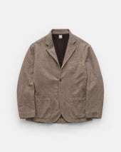 COSTA BLAZER - TONAL BROWN HERRINGBONE WOOL