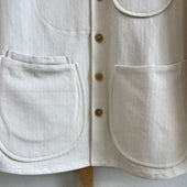 Cotton Linen Herringbone Twill Chore Coat