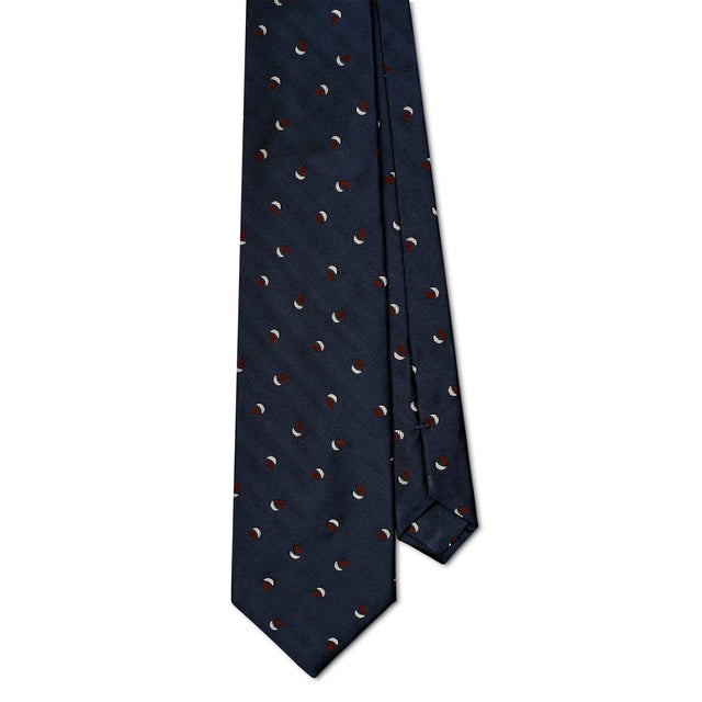 Navy Lunar Ellipse Tie