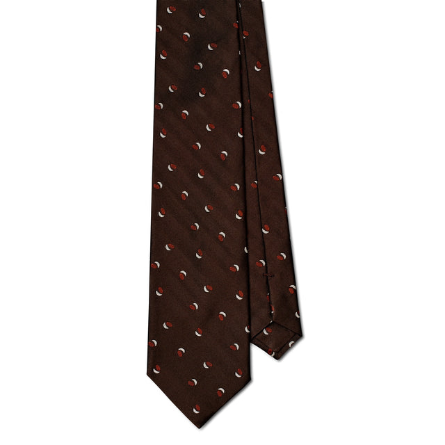 Chocolate Lunar Ellipse Tie