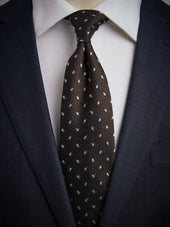 Brown Grenadine Tie