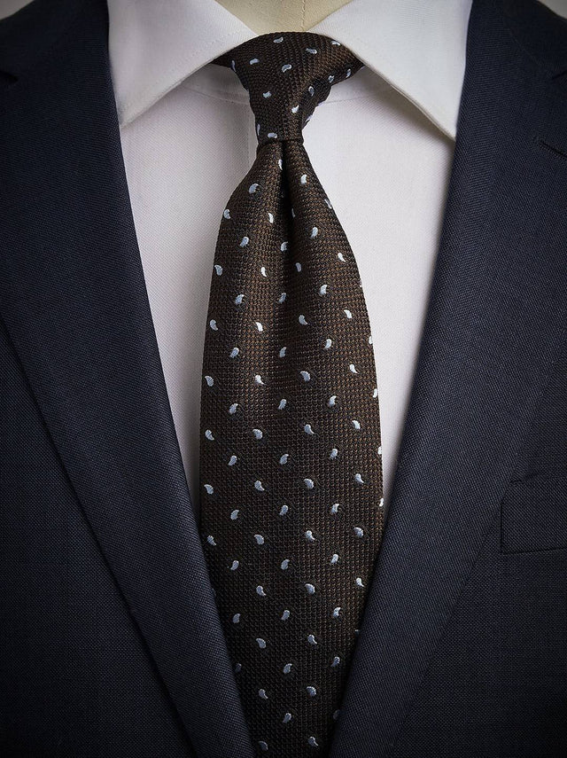 Brown Grenadine Tie