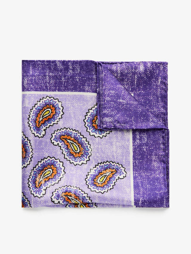 Purple Handkerchief Paisley