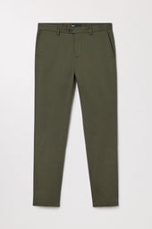 Green Slim Chino Tapered Cotton Stretch Trouser Asket
