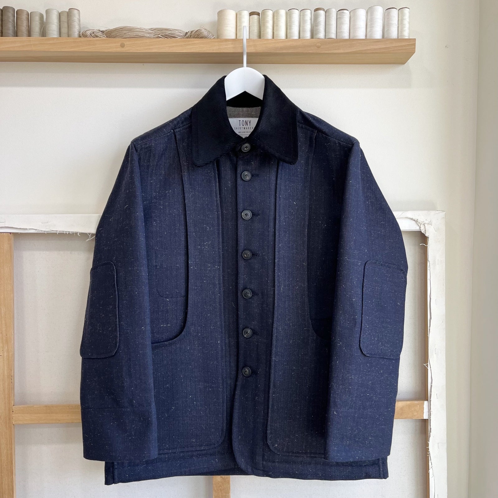 And Linen Herringbone Twill Field Jacket