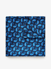 Dark Blue Handkerchief Paisley