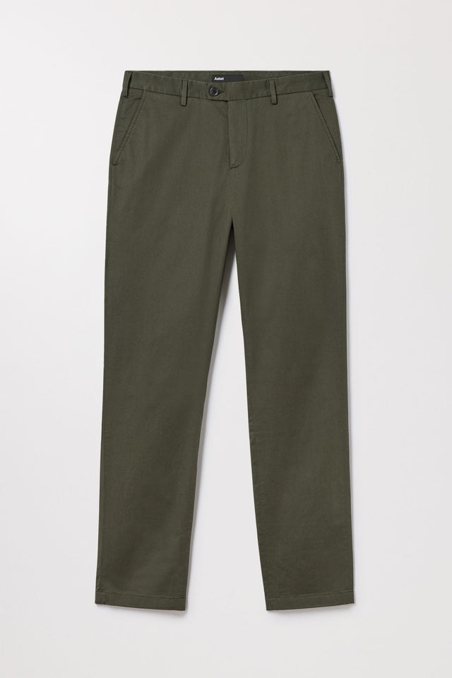 Green Regular Chino Straight Cut Organic Cotton Asket