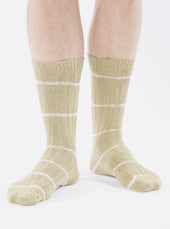 Dark Tie Dye Knit Slub Sock