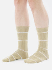 Dark Tie Dye Knit Slub Sock