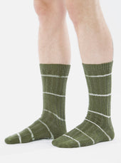 Tie Dye Knit Slub Sock