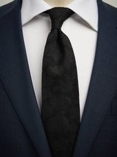Black Grenadine Tie