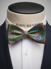 Green Bow Tie Paisley