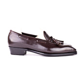 Tassel Loafer With Squared Tip And Apron