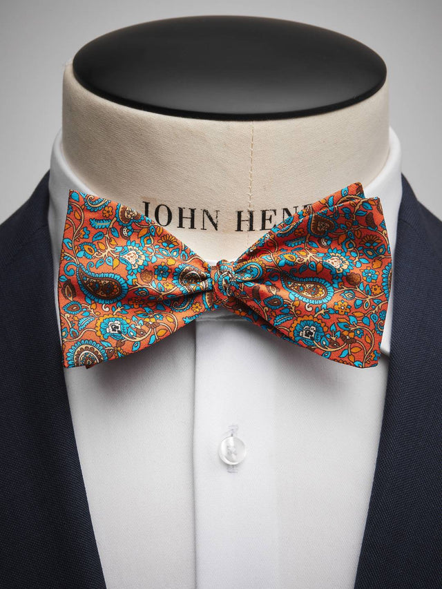 Orange Bow Tie Floral
