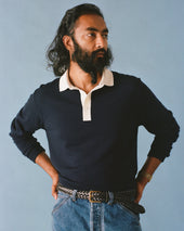 Merino Wool Knitted Rugby Shirt