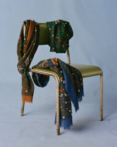 Birds Of Paradise Print Wool Scarf