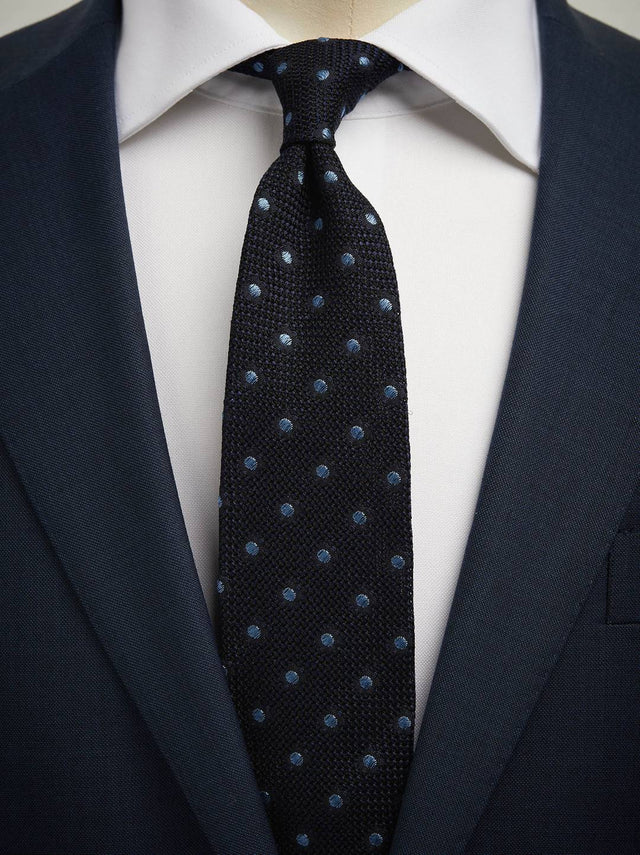 Blue Grenadine Tie Dot