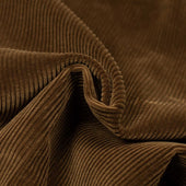 Pleated Easy Pants In Brown Brisbane Moss Cotton Corduroy