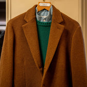 Single Breasted Cashmere Blend Unstructured Knitted Blazer In