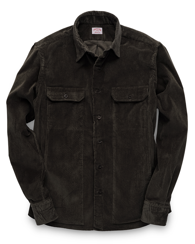 Sea Island Corduroy Shirt Jacket (Olive)