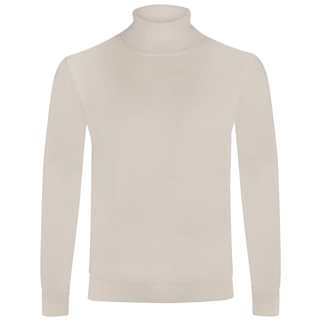 Merino Wool Turtleneck - Cream