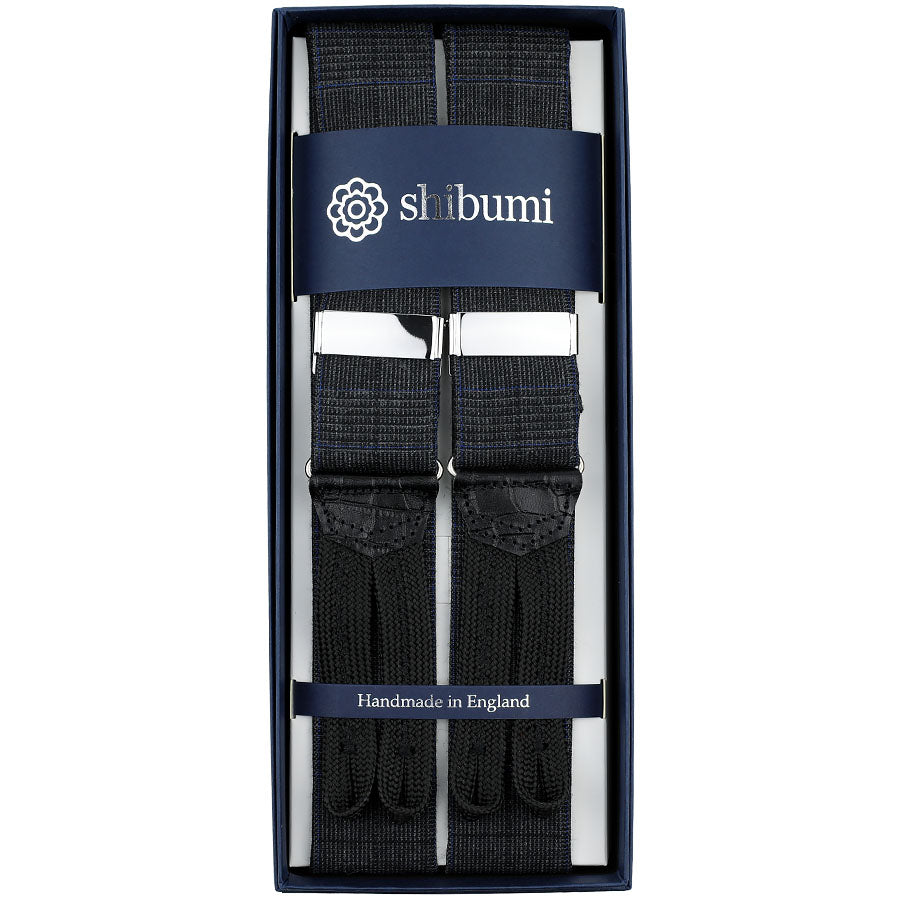 Hardy Minnis Glencheck Wool Braces