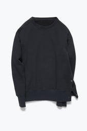 Side Button Crewneck Sweatshirt