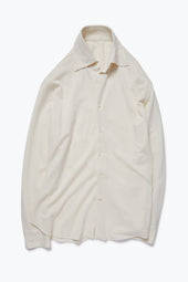 Spread Collar (Ivory Cotton Silk Pique)