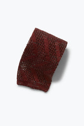 Knit Tie Crochet Wave Silk Linen