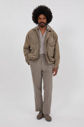 Field Blouson (Taupe Lamb Suede)