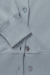Side Button Crewneck Sweatshirt