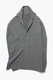Knit Shirt (Steel Grey Wool Silk)