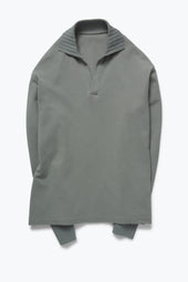 Long Sleeve Polo Double Cotton Pique
