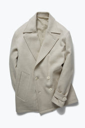 Pea Coat Undyed Wool