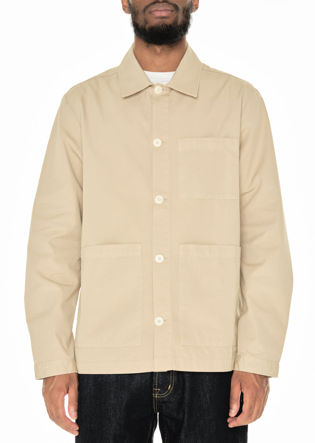 Canvas Work Shirt In Sand