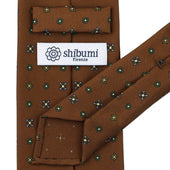 Floral Printed Silk Bespoke Tie Oak