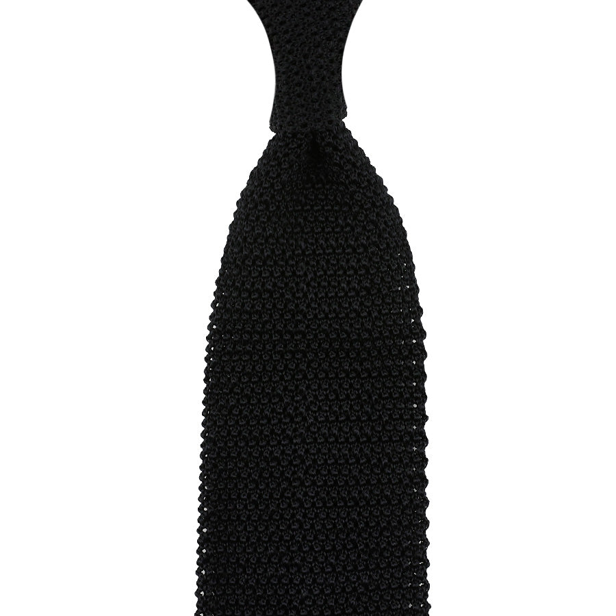 V Point Knit Tie Silk