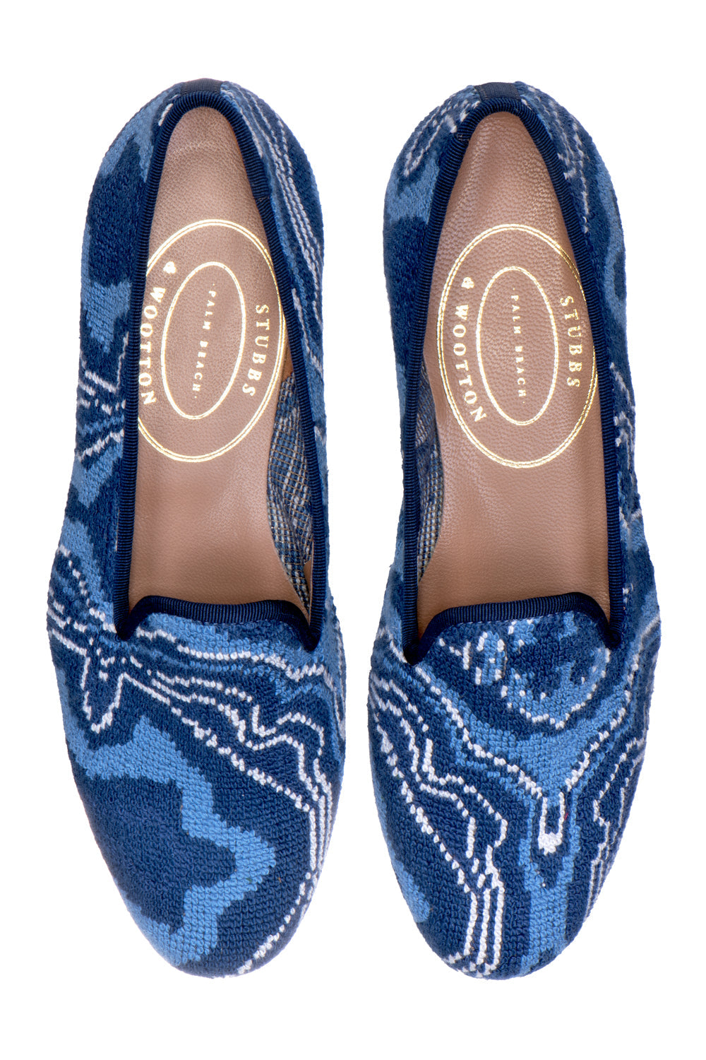 Lazurite Needlepoint Slipper (Men)