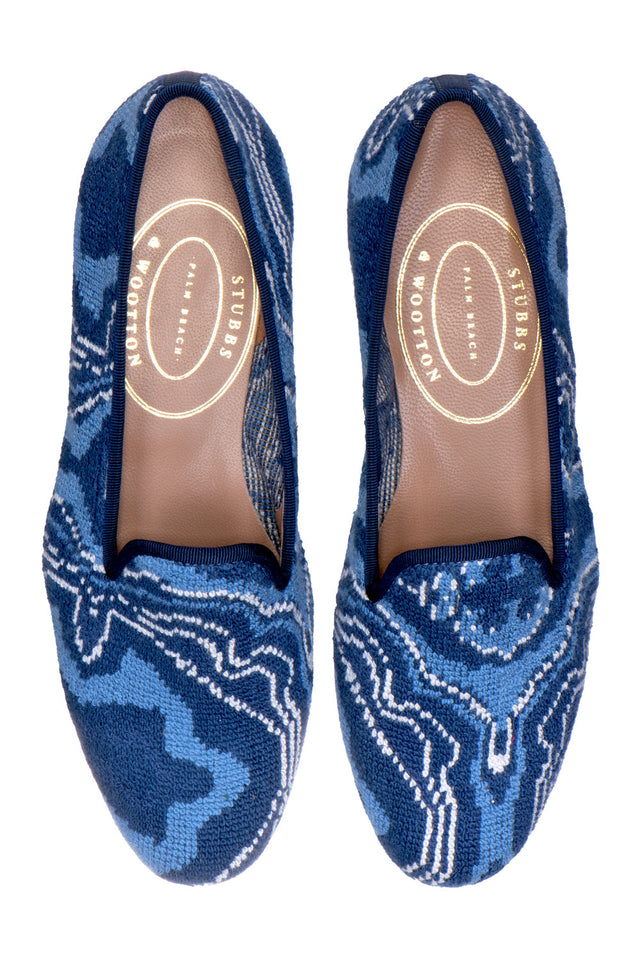 Lazurite Needlepoint Slipper (Men)