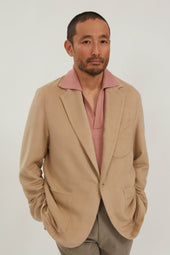 Single Breasted Shirt Jacket Brushed Winter Silk