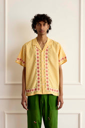 Chicken Scratch Embroidered Shirt