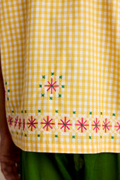 Chicken Scratch Embroidered Shirt