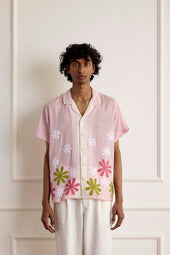 Appliqu Floral Shirt