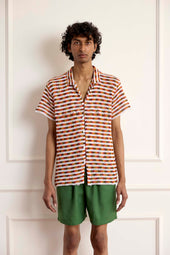 Crochet Stripe Shirt