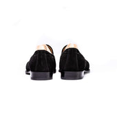 Tassel Loafer With Braided Straps Suede