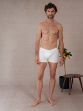Boxer Blanc Coton Biologique