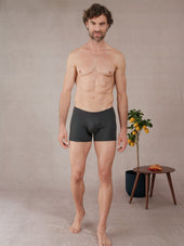 Boxer Gris Coton Biologique